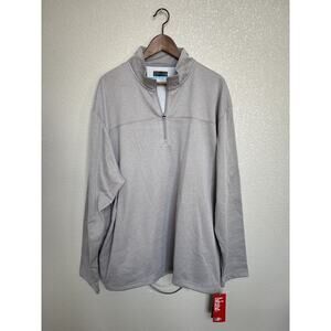 NEW PGA TOUR gray men's XXL quarter zip pullover long sleeve athletic casual
